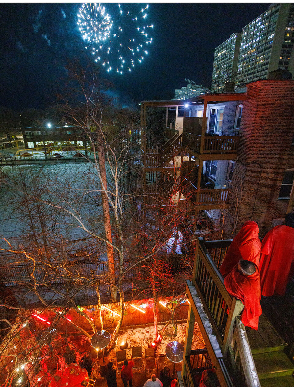 Fireworks designed by Jesus Salgueiro capped off the festive evening. (Photo by Collin Pierson)